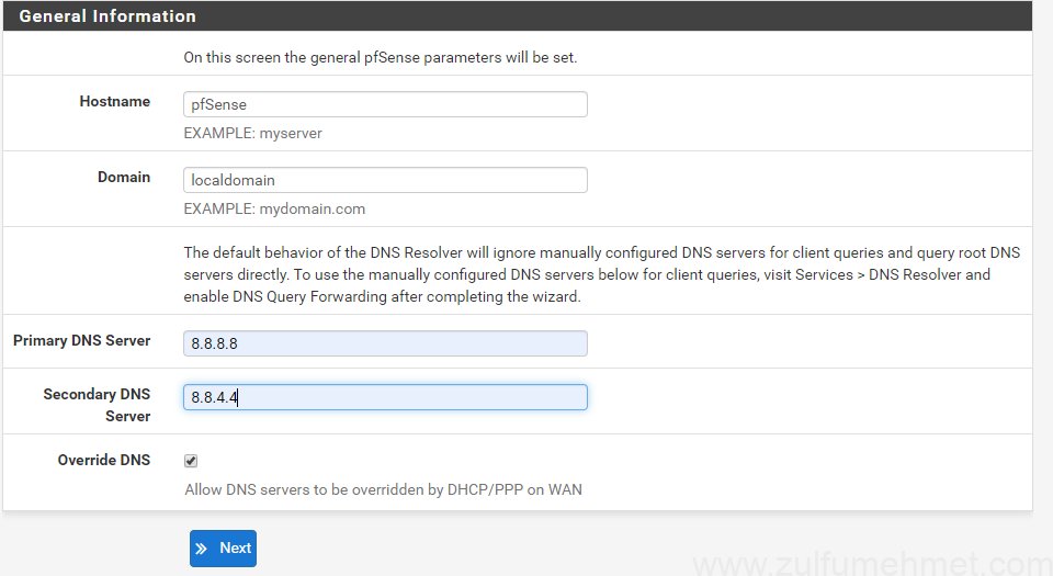 pfSense Kurulum hotspot