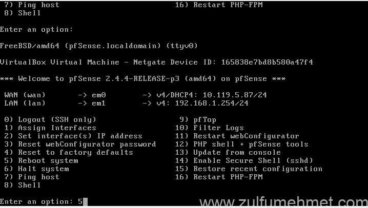 pfSense Kurulum hotspot