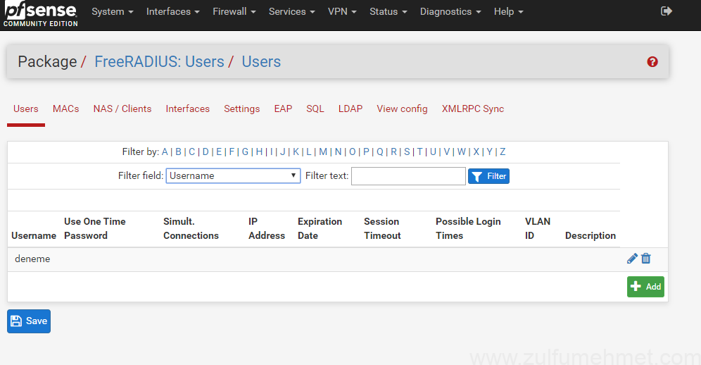 pfSense Kurulum hotspot