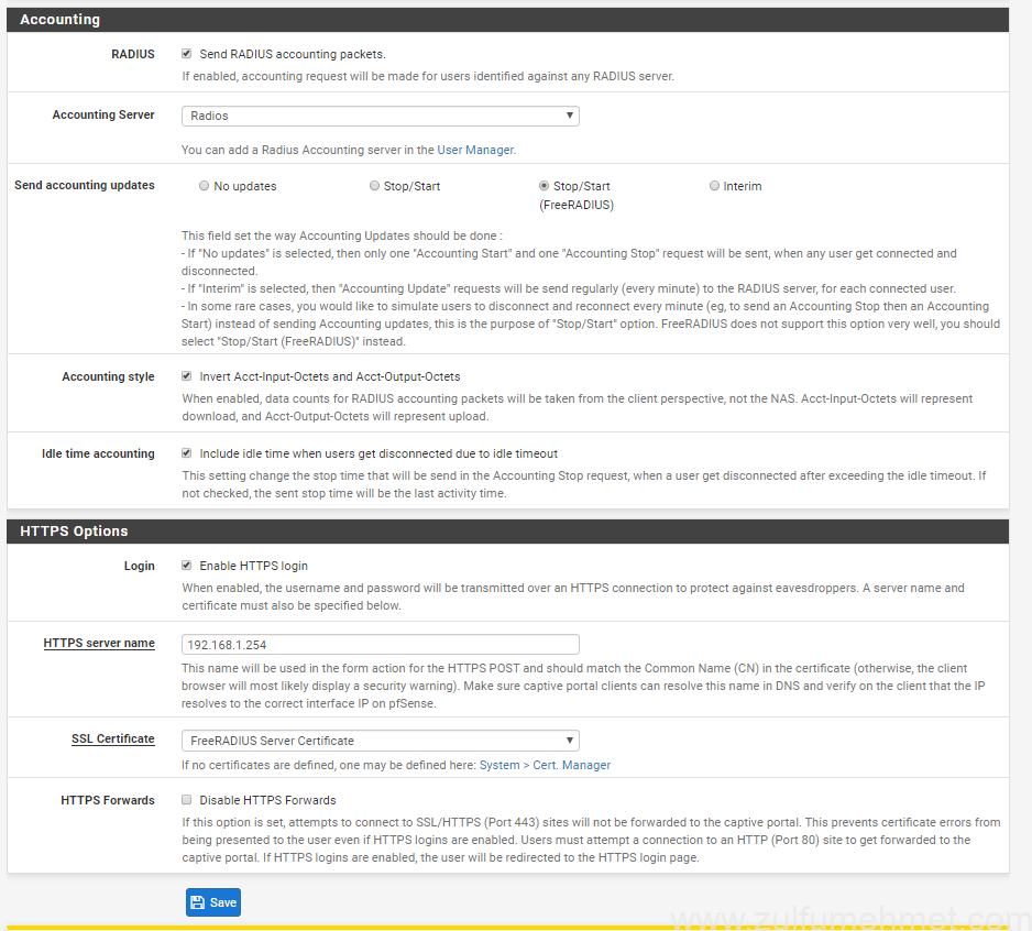 pfSense Kurulum hotspot