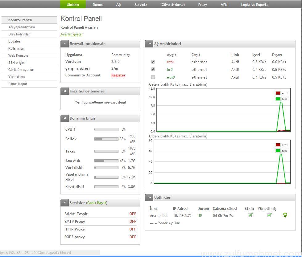 endian utm firewall kurulum install endian firewall kurulum ve yapılanması
