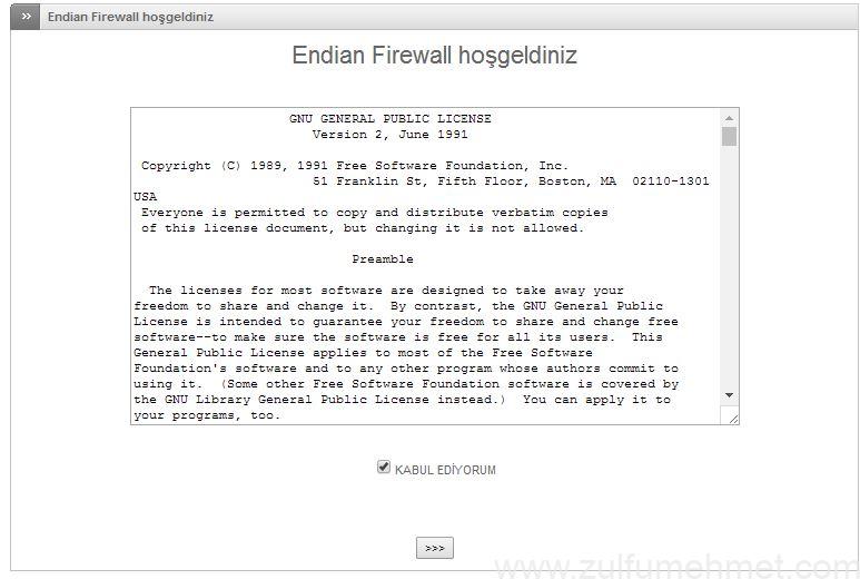 endian firewall kurulum ve yapılanması