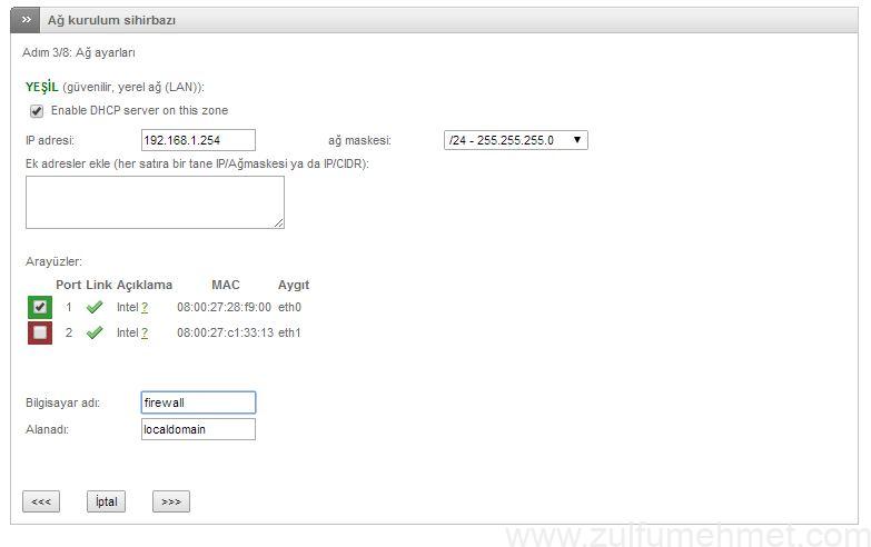 endian firewall kurulum ve yapılanması