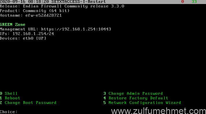 endian firewall kurulum ve yapılanması