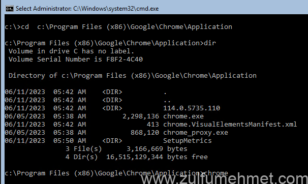 powershell chrome kurulmu